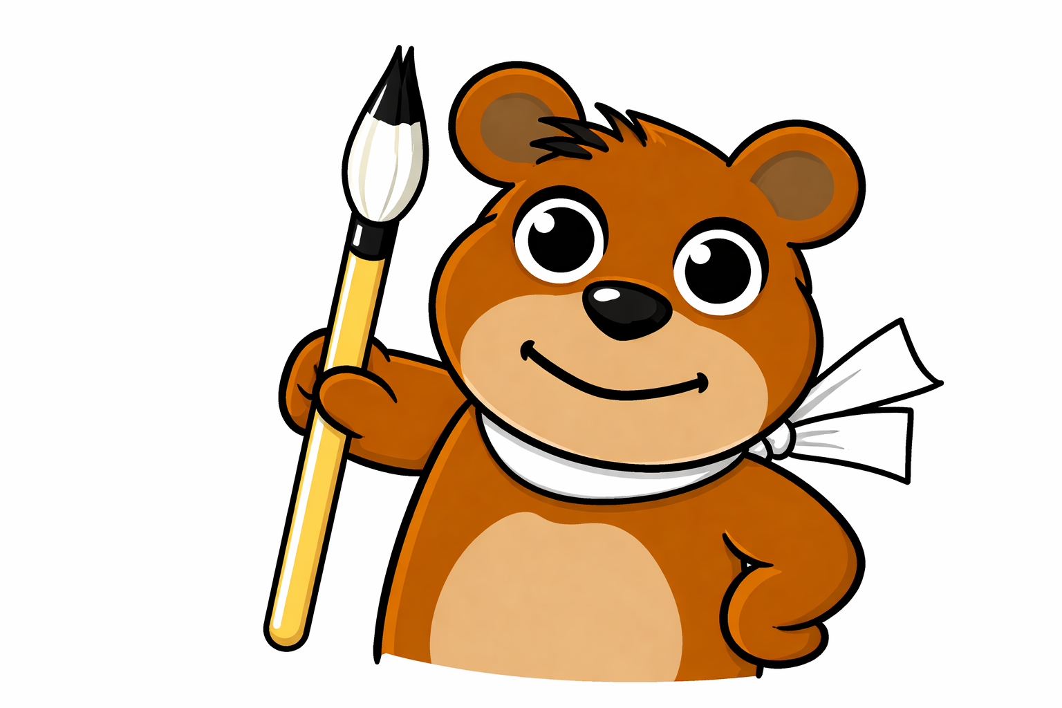 松本書道会公式キャラクターくまっつーくん